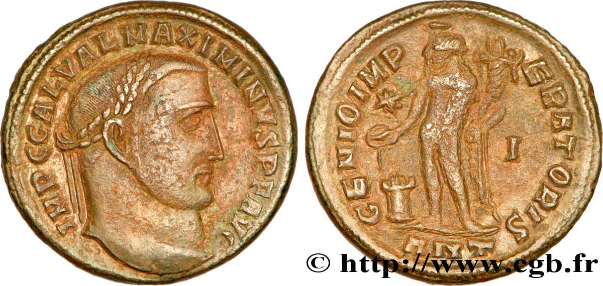 MAXIMIN II DAIA Follis ou nummus TTB