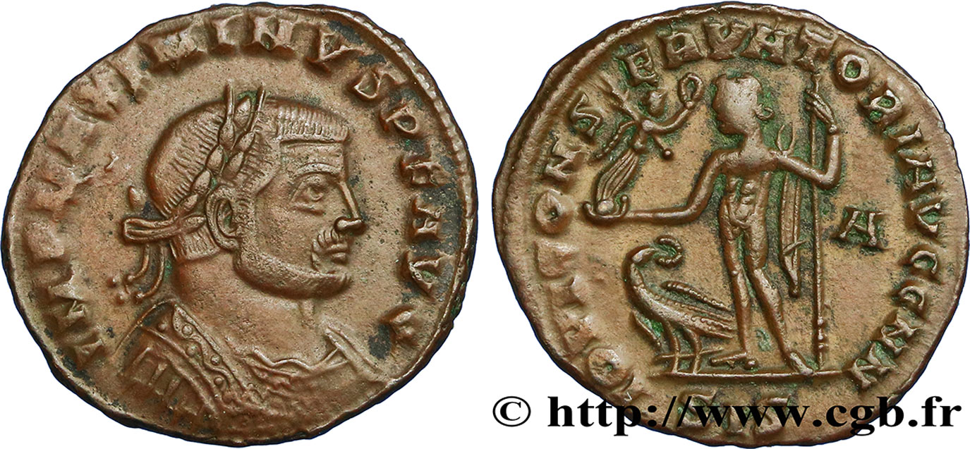 MAXIMIN II DAIA Follis ou nummus TTB+