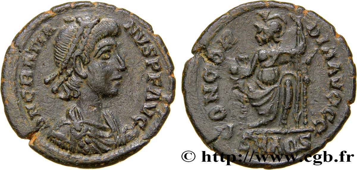 GRATIEN Nummus, (PB, Æ 3) TTB+