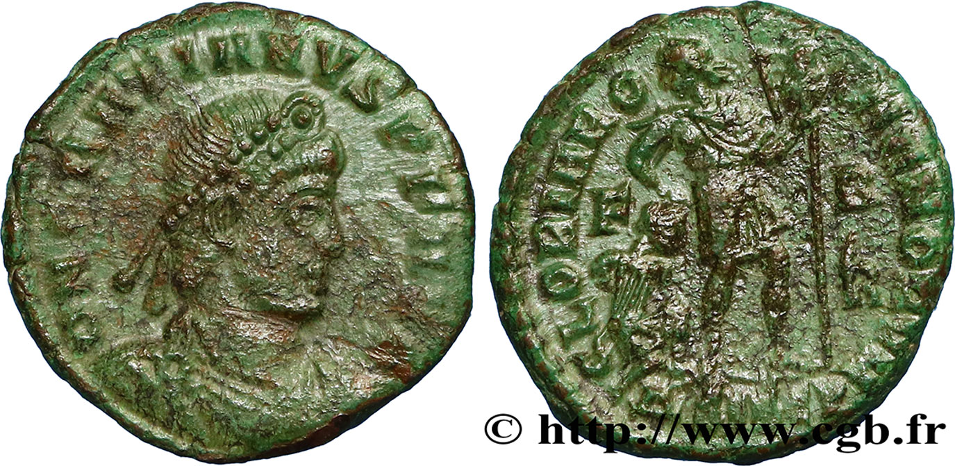 GRATIEN Nummus, (PB, Æ 3) SUP