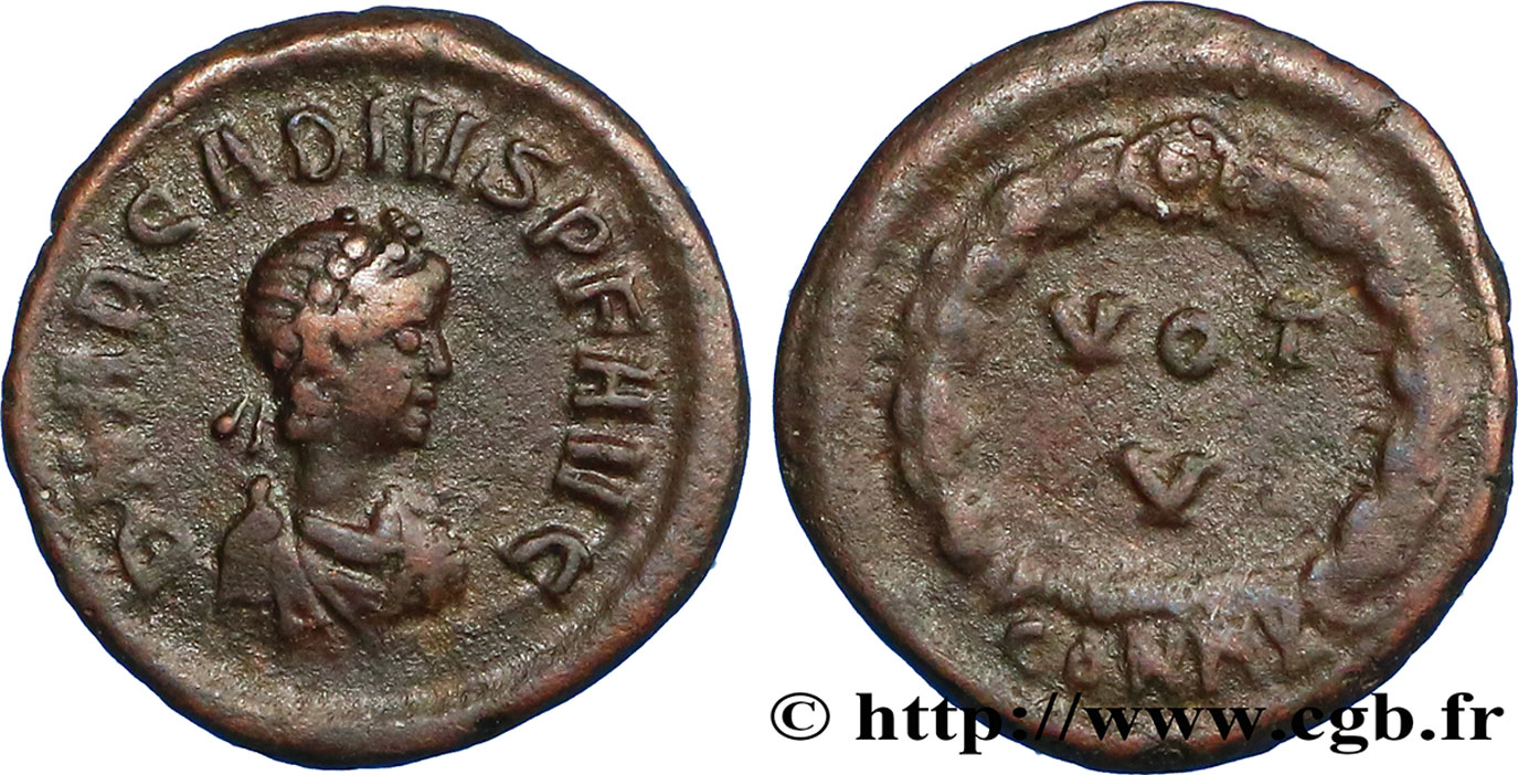 ARCADIUS Nummus, (PBQ, Æ 4) TTB