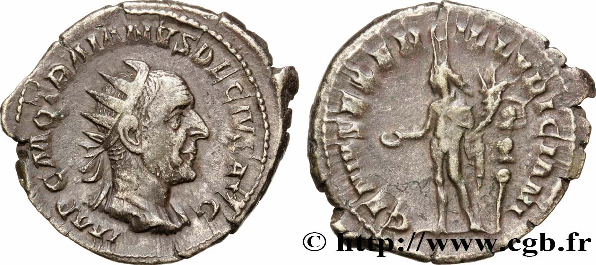 TRAJAN DÈCE Antoninien TTB+