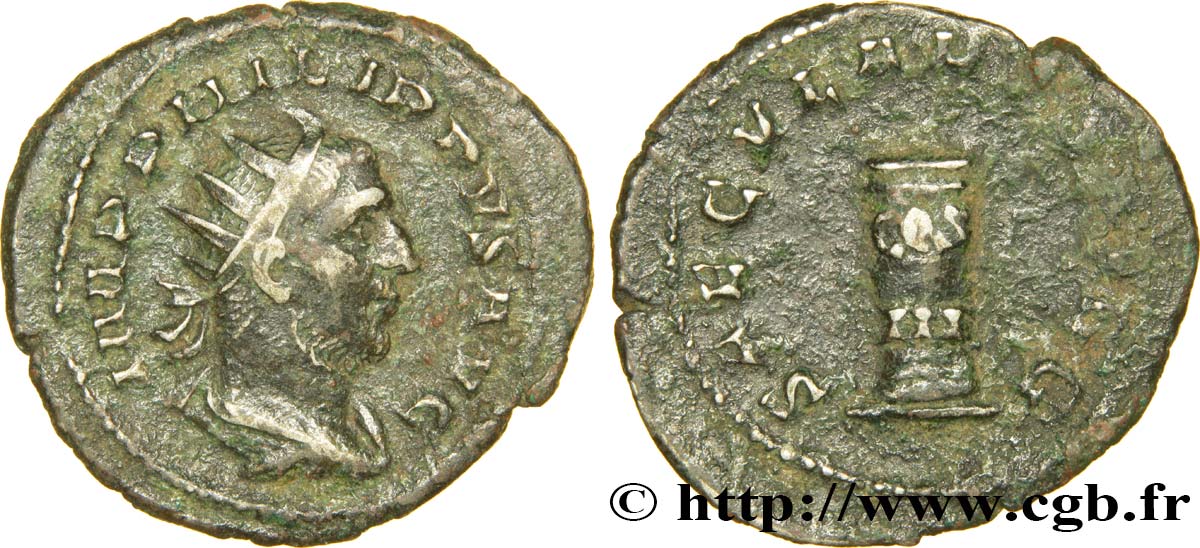 PHILIPPE Ier L&nbsp;ARABE Antoninien TB+