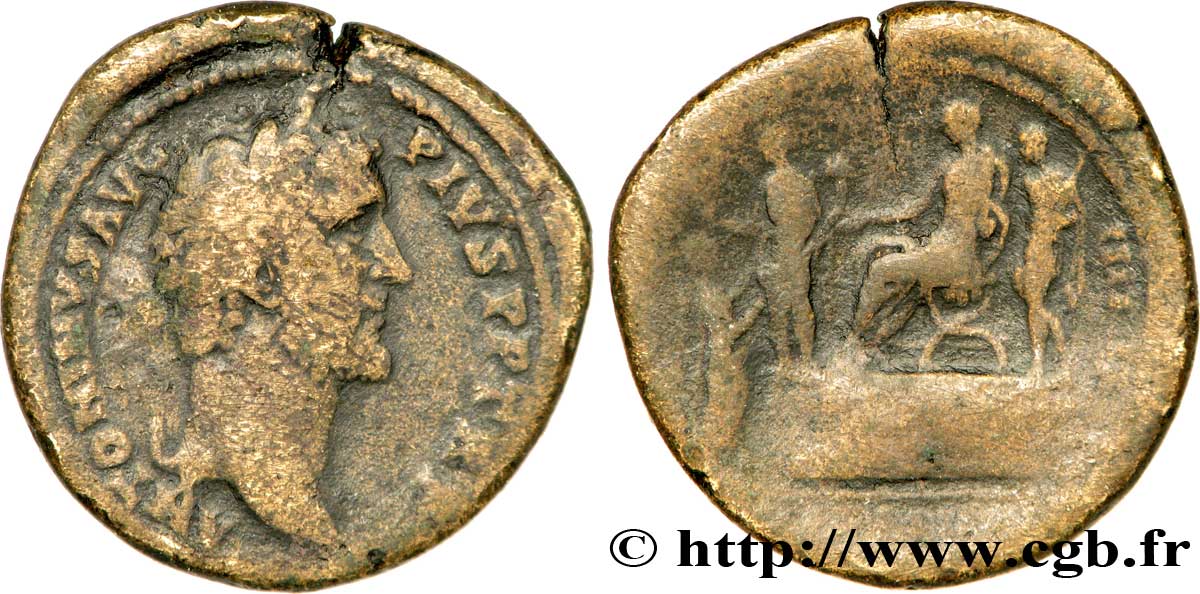 ANTONIN LE PIEUX Sesterce TB