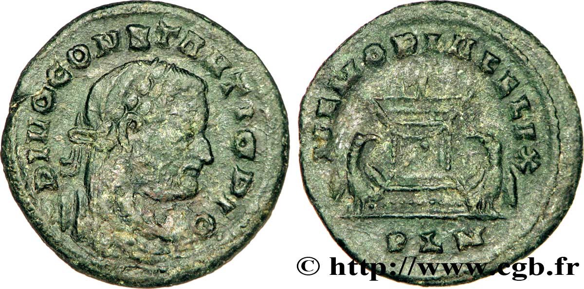 CONSTANCE Ier CHLORE  Follis ou nummus TTB