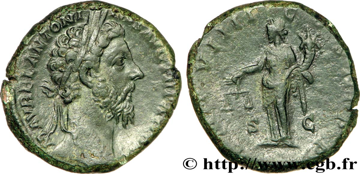 MARC AURÈLE Sesterce TTB+/TTB