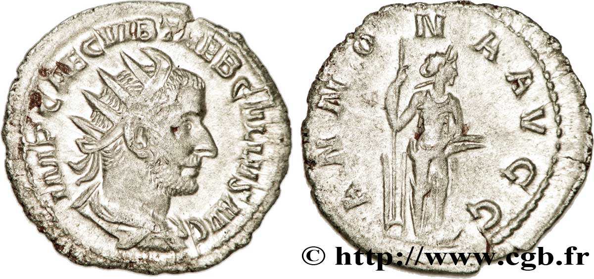 TREBONIANUS GALLUS Antoninien AU