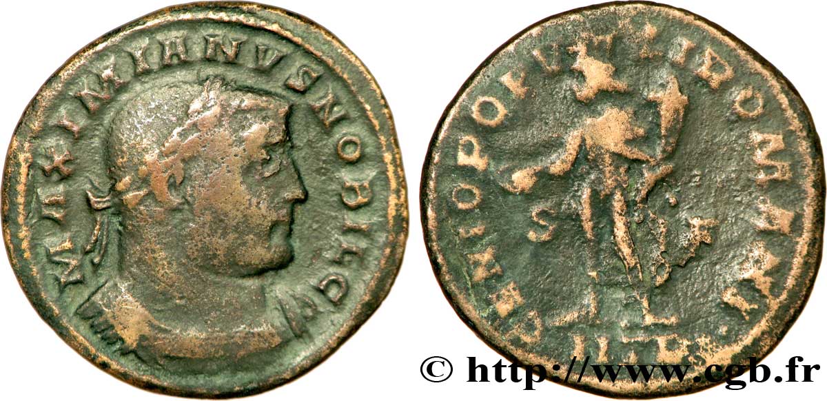 GALÈRE Follis ou nummus TB