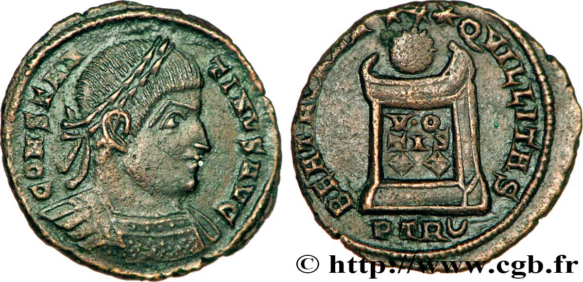 CONSTANTINE I THE GREAT Centenionalis ou nummus AU