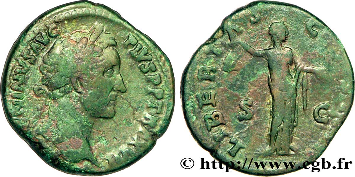 ANTONIN LE PIEUX Sesterce TB+