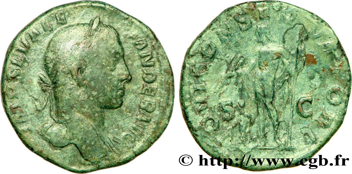 ALEXANDRE SÉVÈRE Sesterce TB+/TTB
