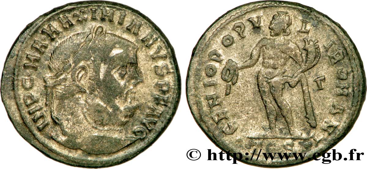 MAXIMIEN HERCULE Follis ou nummus TTB+