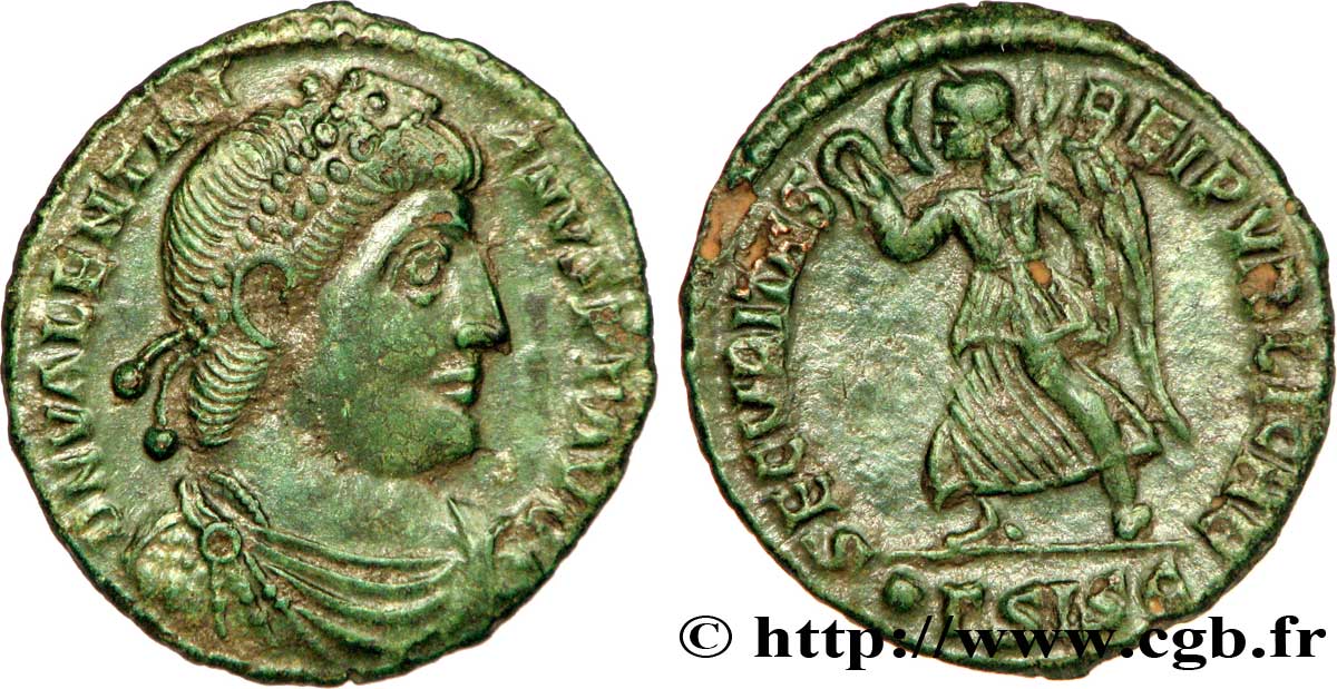 VALENTINIAN I Nummus, (PB, Æ 3) MS