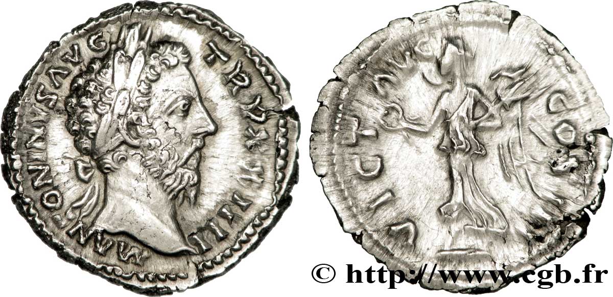 MARC AURÈLE Denier SPL/SUP