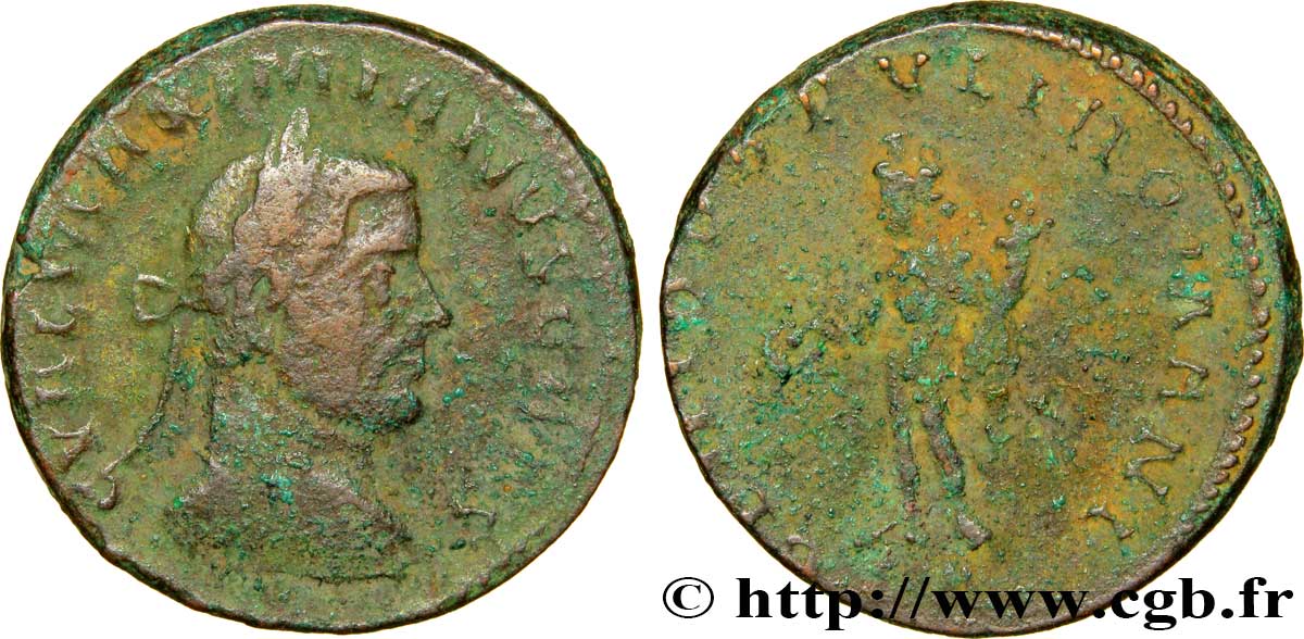 GALÈRE Follis ou nummus TB+/TB