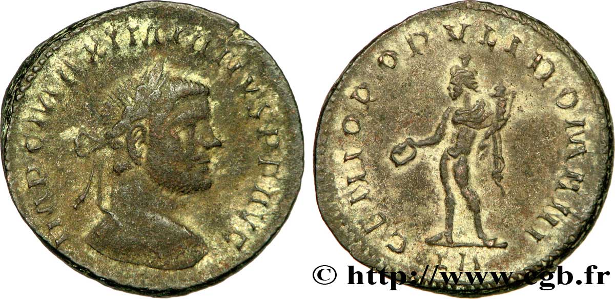 MAXIMIEN HERCULE Follis ou nummus TB+