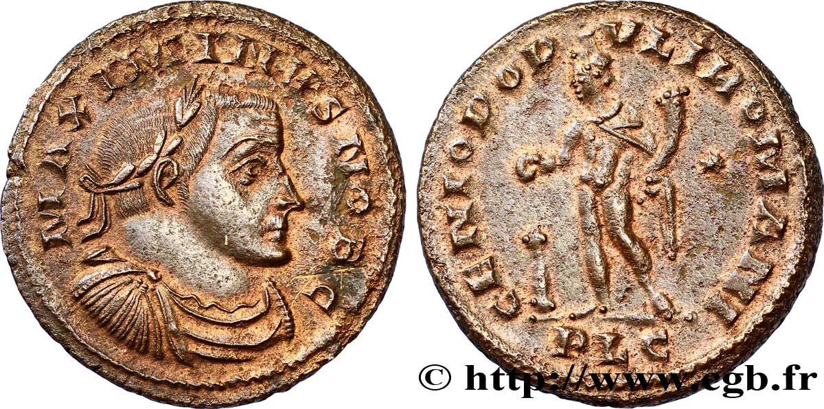 MAXIMIN II DAIA Follis ou nummus TTB+