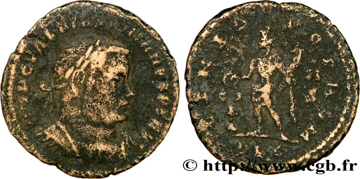 MAXIMIEN HERCULE Follis ou nummus TB