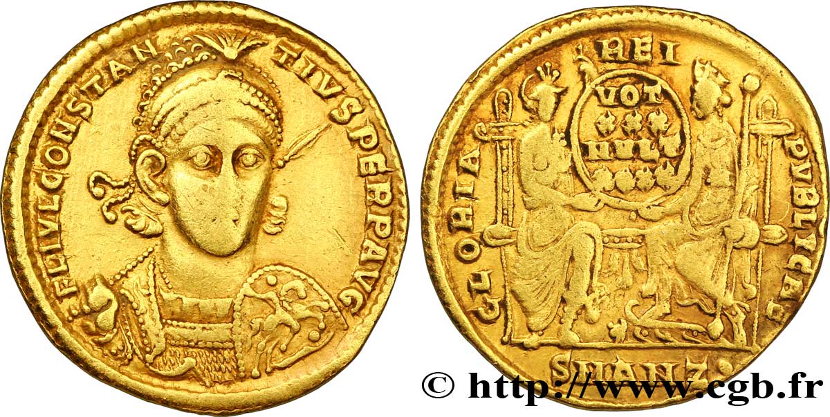 COSTANZO II Solidus q.BB