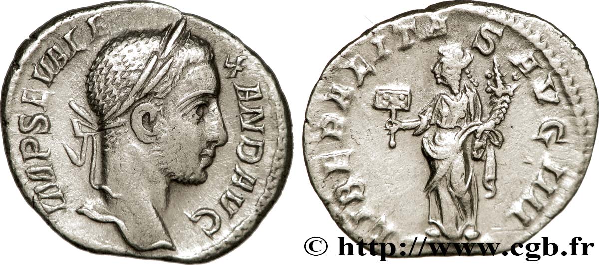 ALEXANDRE SÉVÈRE Denier SUP/TTB+