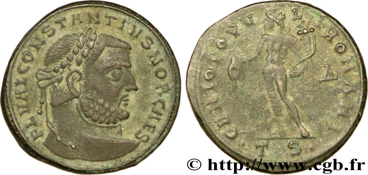 CONSTANCE Ier CHLORE Follis ou nummus TTB+