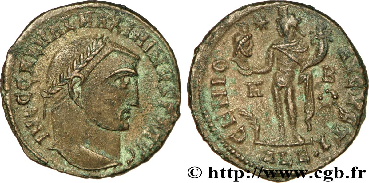 MAXIMIN II DAIA Follis ou nummus TTB+