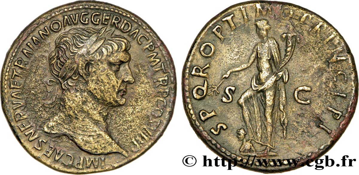 TRAJAN Sesterce TTB+