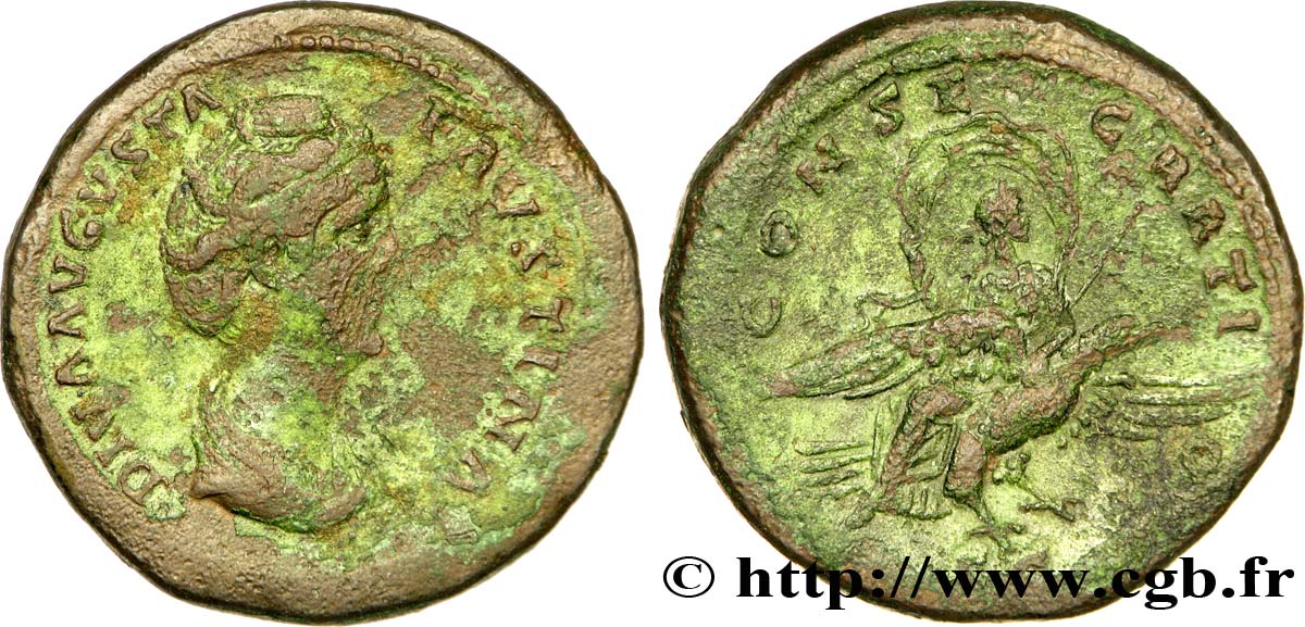 FAUSTINE MÈRE Sesterce TTB
