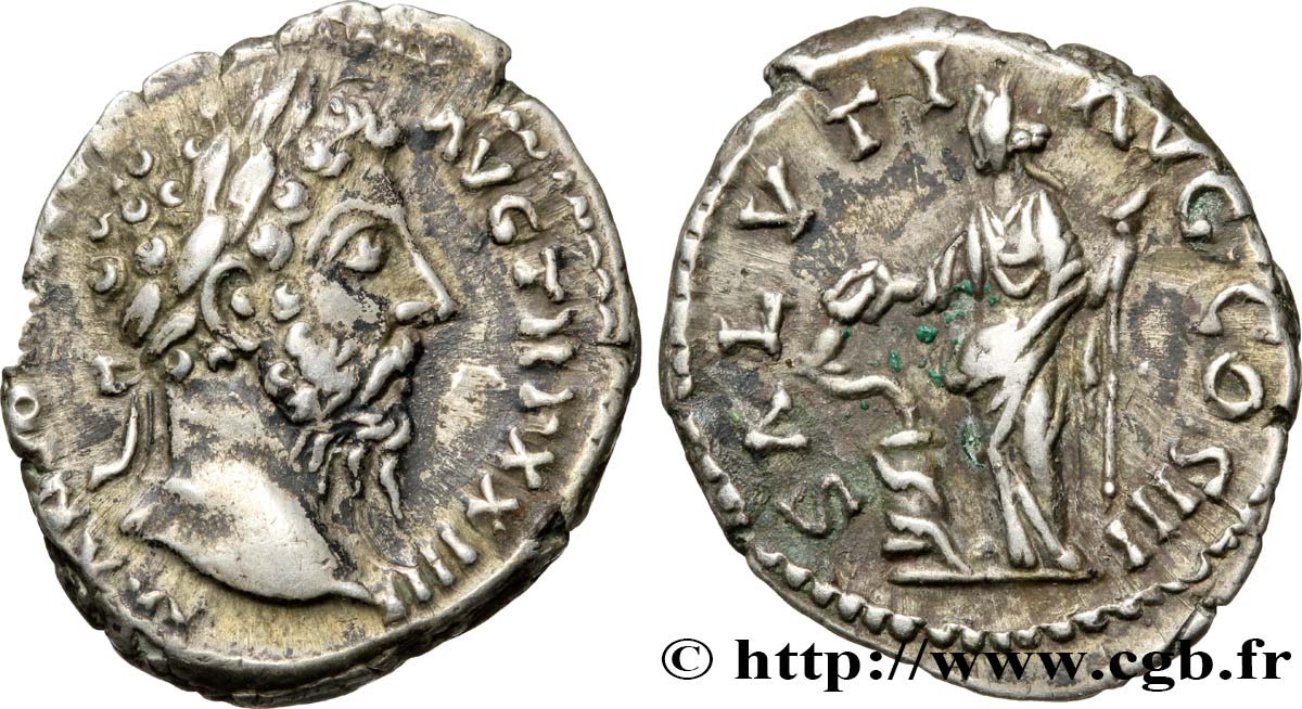 MARC AURÈLE Denier TTB