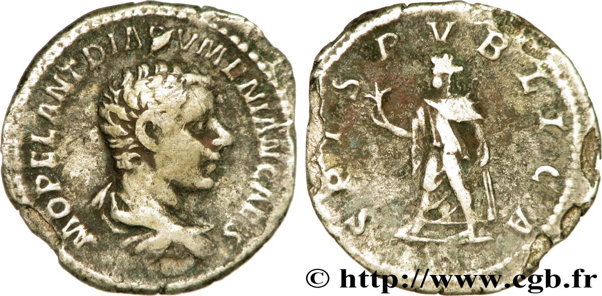 DIADUMÉNIEN Denier TB+