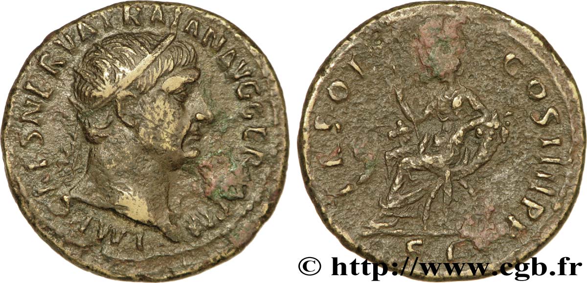 TRAJAN Dupondius TB+