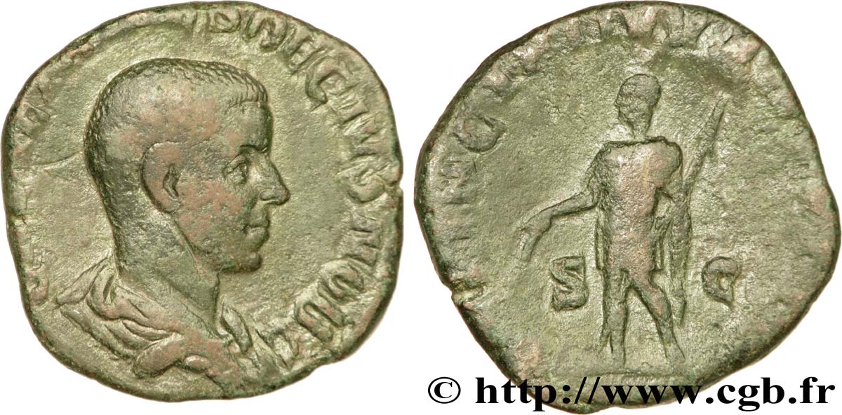 HÉRENNIUS ÉTRUSCUS Sesterce TB+