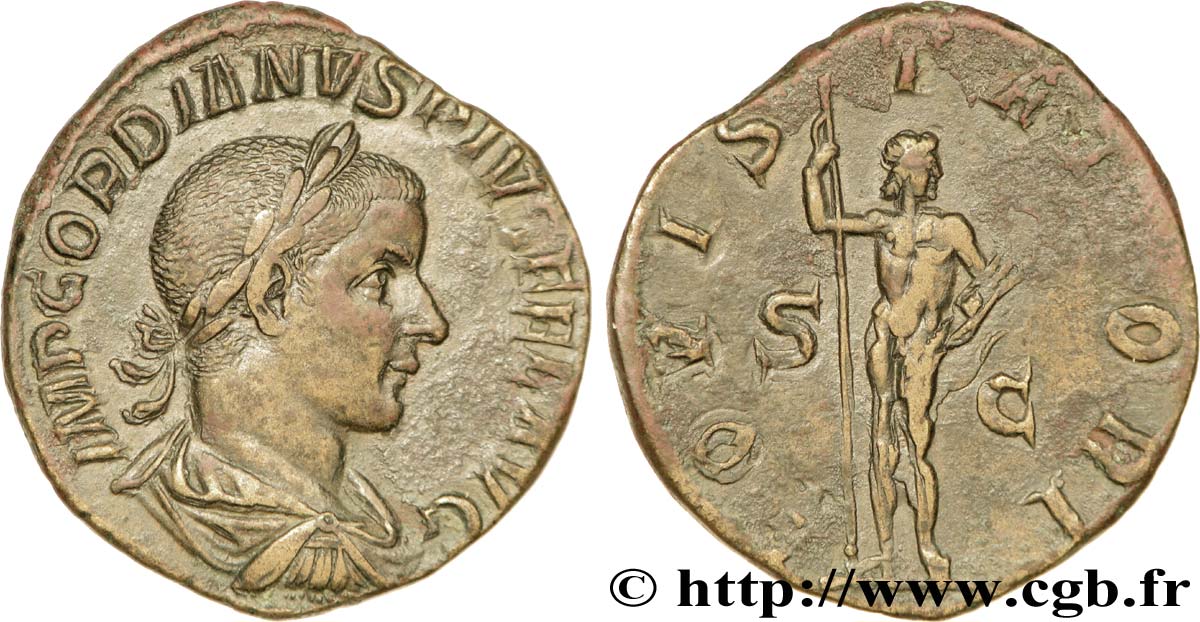 GORDIEN III Sesterce SUP/TTB+