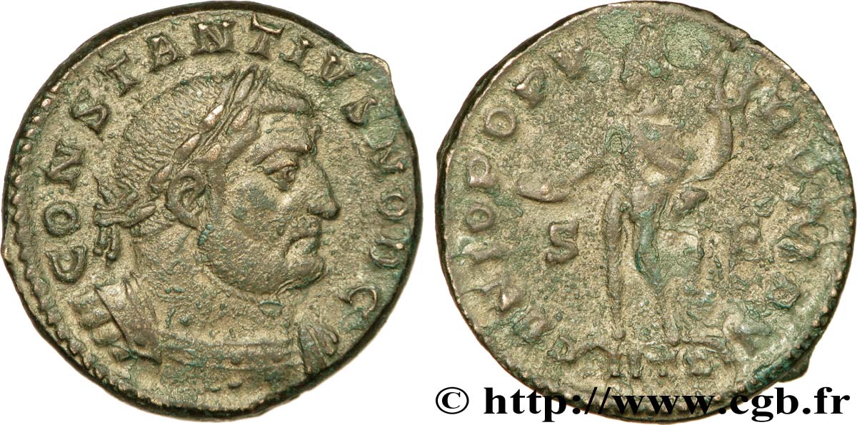 CONSTANCE Ier CHLORE Follis ou nummus TTB+/TTB