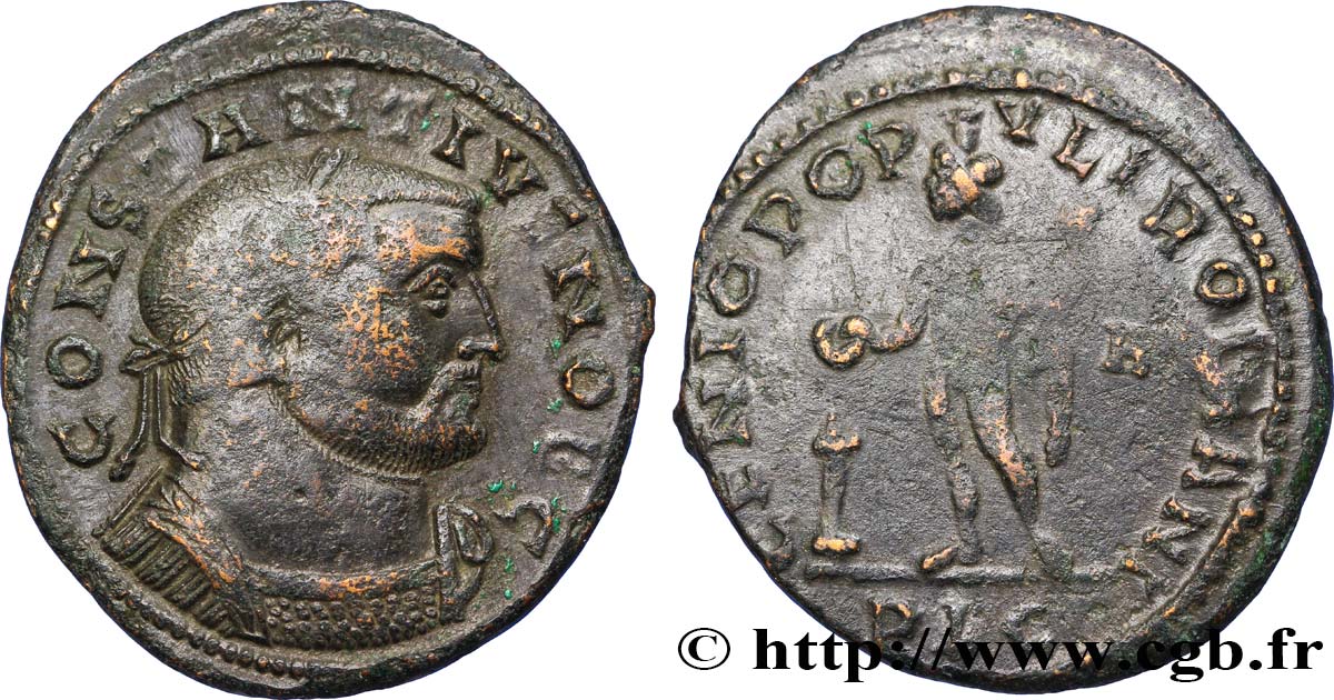 CONSTANCE Ier CHLORE Follis ou nummus TTB