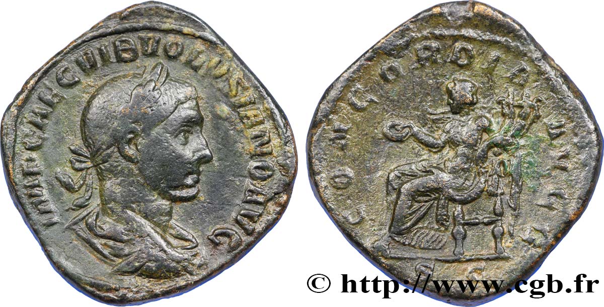 VOLUSIEN Sesterce TTB+