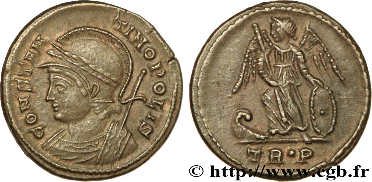 CONSTANTINOPLE Centenionalis ou nummus TTB+/SUP