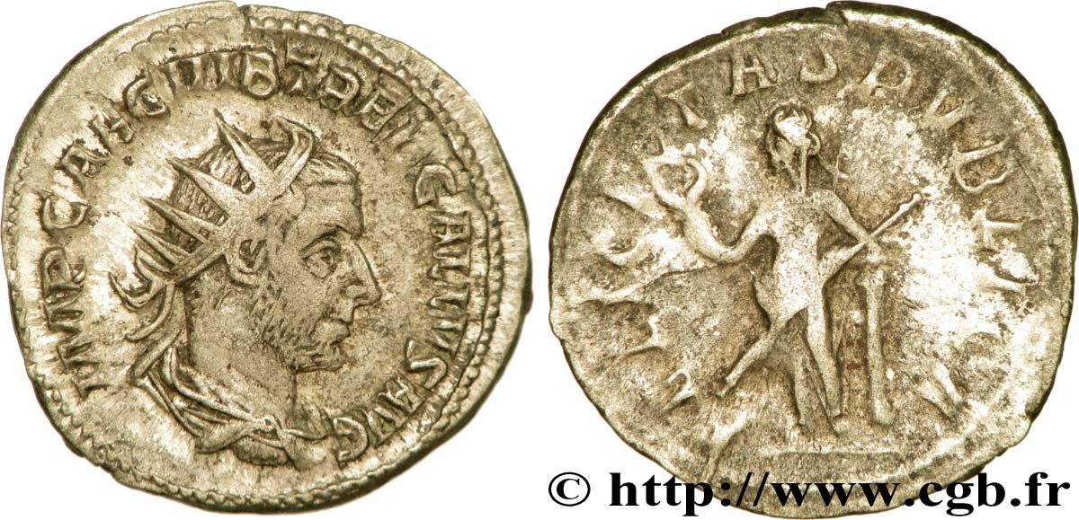 TRÉBONIEN GALLE Antoninien TTB/TB+