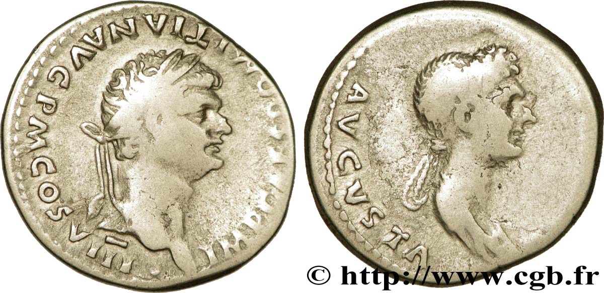 DOMITIEN ET DOMITIA Cistophore TB+