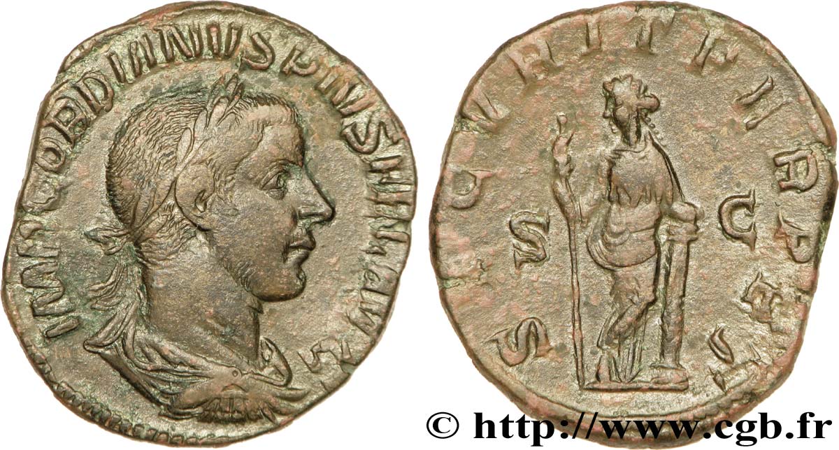 GORDIEN III Sesterce TTB