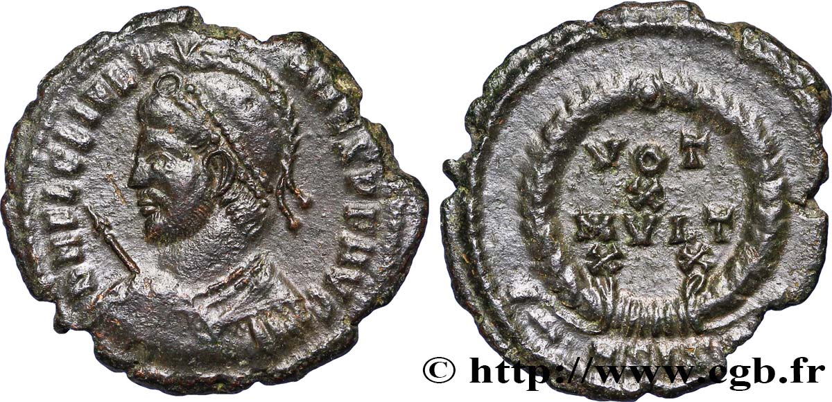 IULIANUS II DER PHILOSOPH Maiorina ou nummus, (PB, Æ 3) SS
