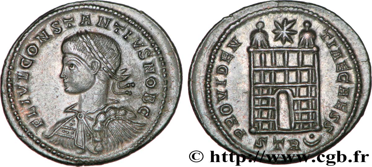 CONSTANCE II Centenionalis ou nummus FDC