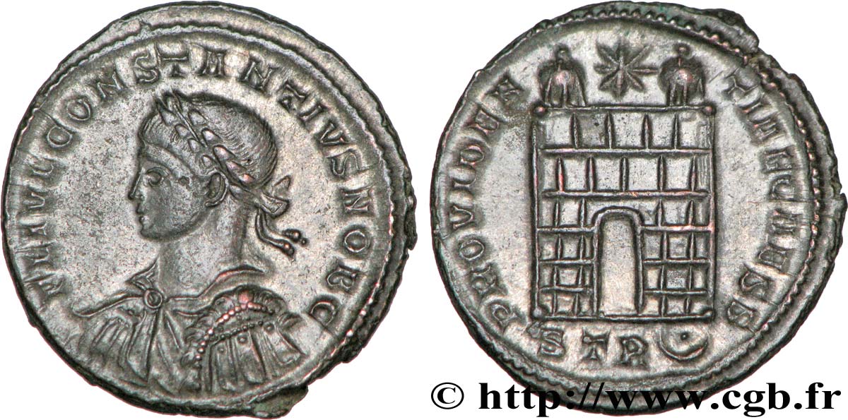 CONSTANCE II Centenionalis ou nummus FDC