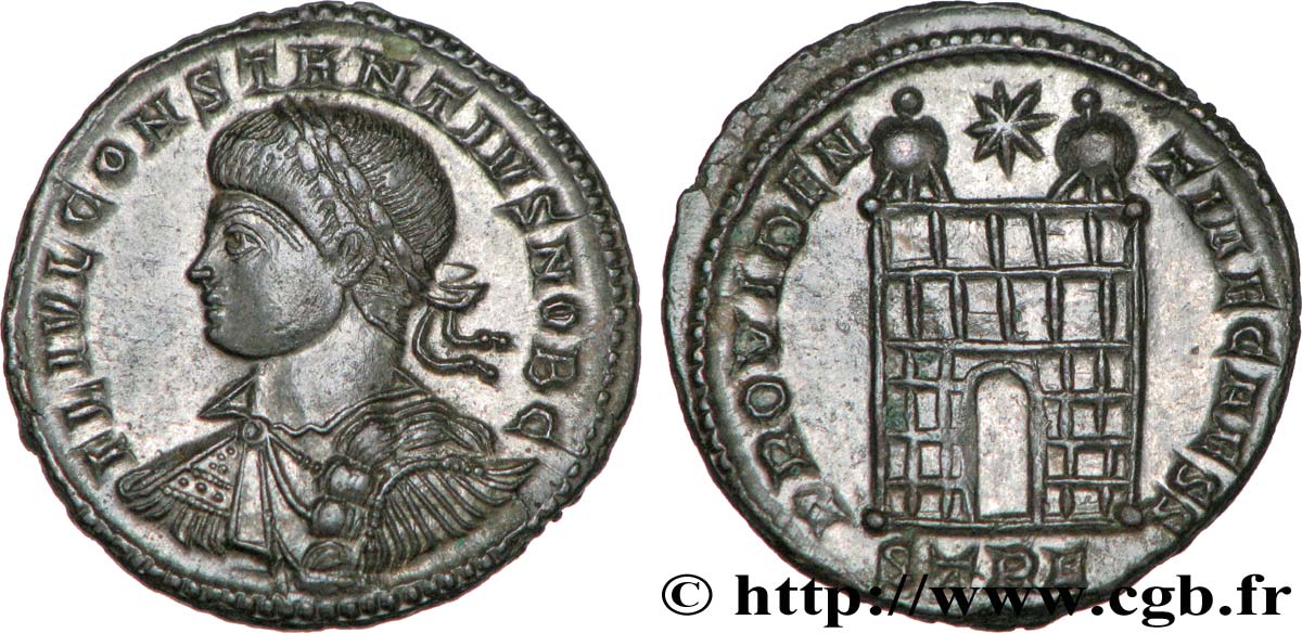 CONSTANCE II Centenionalis ou nummus FDC