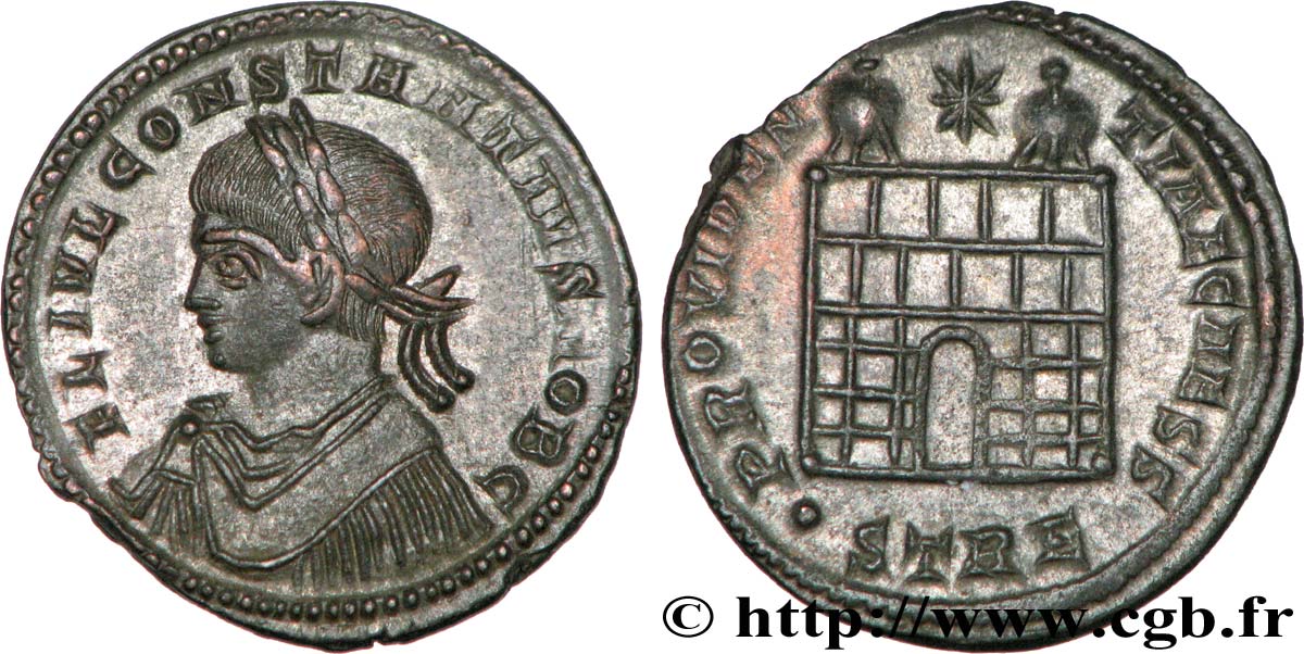 CONSTANCE II Centenionalis ou nummus FDC