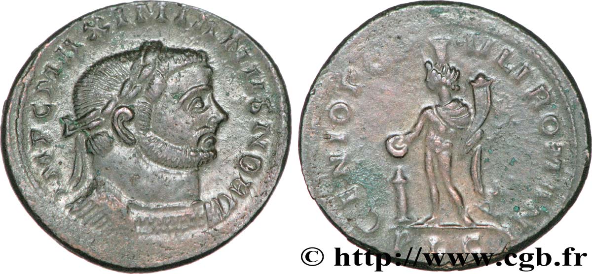 GALÈRE Follis ou nummus TTB