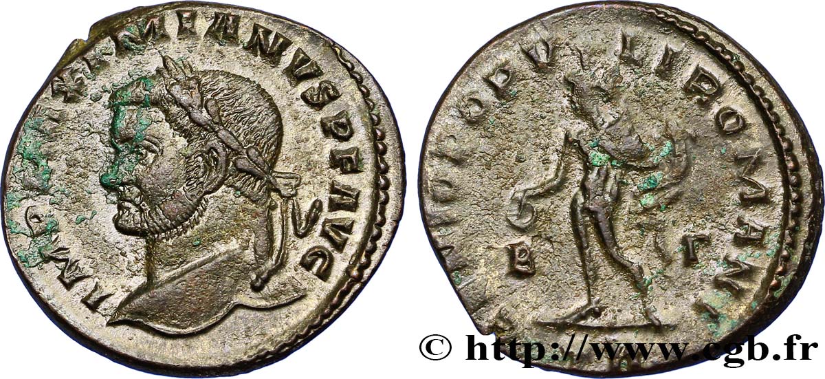 MAXIMIEN HERCULE Follis ou nummus SUP