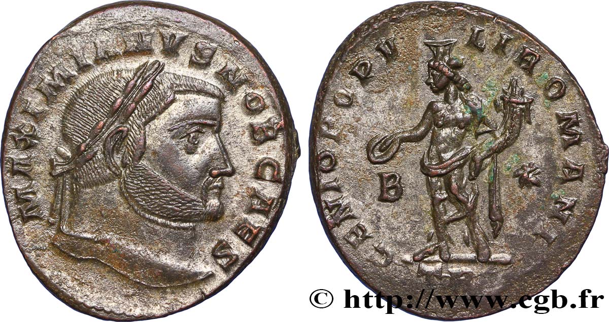 GALÈRE Follis ou nummus SUP