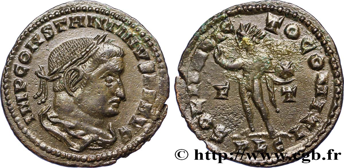 CONSTANTIN Ier LE GRAND Follis ou nummus TTB+/TTB