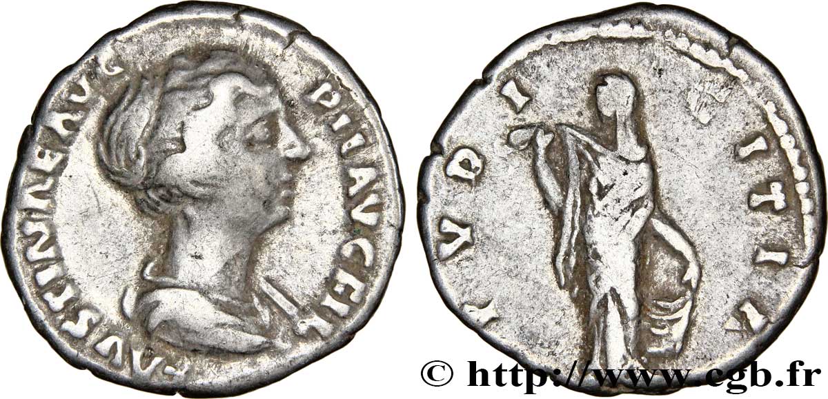 FAUSTINE JEUNE Denier TB+